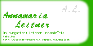 annamaria leitner business card